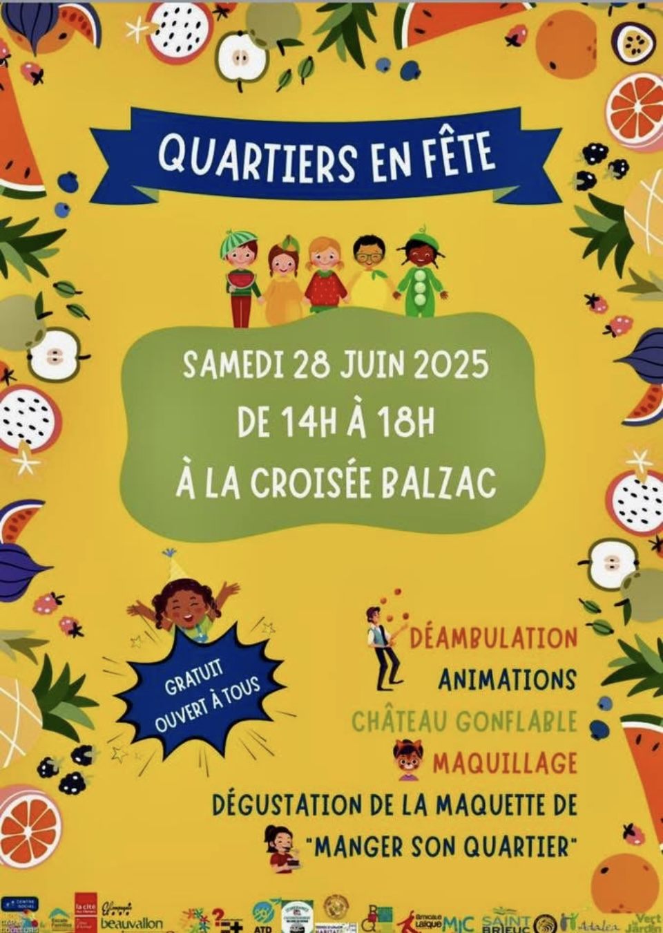 P SB Quartiers en fête @ La Croisée de Balzac | Saint-Brieuc | Bretagne | France