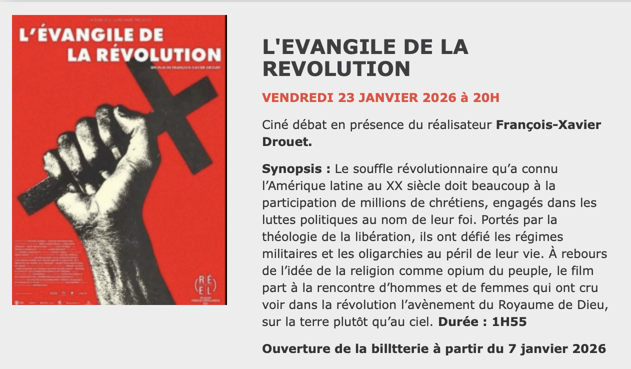 Documentaire : L'Evangile de la révolution @ Cinéma Club 6 | Saint-Brieuc | Bretagne | France